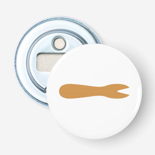 魚とチップスショップ木製フォーク 栓抜き (正面)