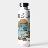 「魚とチップス、究極のパパジョーク」ウォーターボトル ウォーターボトル (左面)