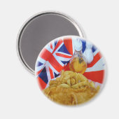 魚とチップス～装飾プレート# 3 マグネット (正面/裏面)