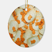 魚とチップ セラミックオーナメント (左)