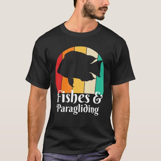 魚とパラグライダー Tシャツ (正面)