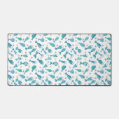 魚とヒトデの模様 デスクマット (正面)