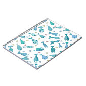 魚とヒトデの模様 ノートブック (左側)