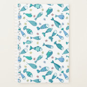 魚とヒトデの模様 プランナー手帳 (正面)