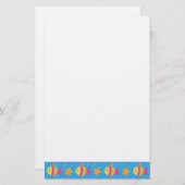 魚とヒトデの漫画 便箋 (正面/裏面)