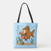 魚とビール トートバッグ (裏面)