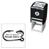 魚とフック#2図書名 セルフインキングスタンプ (インサイチュ)