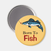 魚とルアーのデザイン マグネット (正面/裏面)