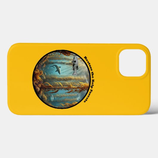 魚とロブスターURM付き水中昆布林 Case-Mate iPhoneケース (裏面 (横))