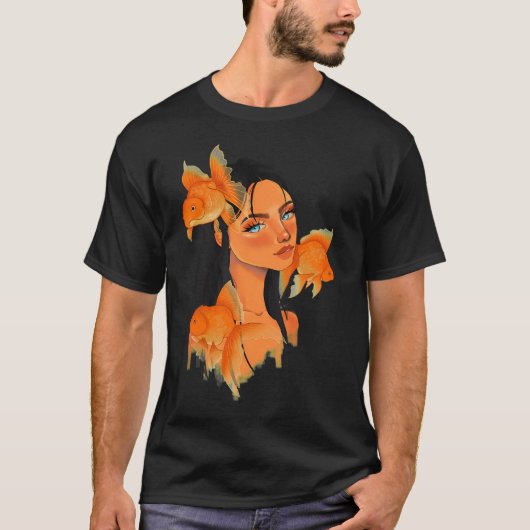 魚と一体 Tシャツ (正面)