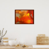 魚と一緒に泳ぐ ポスター (キッチン)