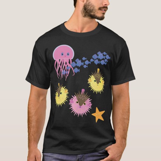 魚と友達 Tシャツ (正面)