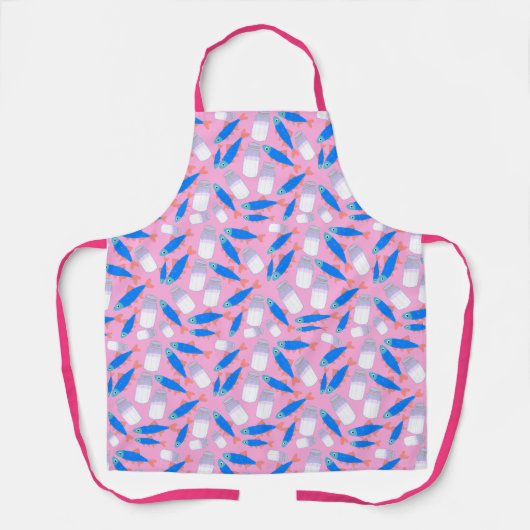 魚と塩 エプロン (正面)