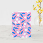 魚と塩 カード (黄色い花)