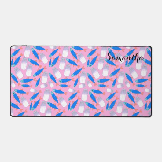 魚と塩 デスクマット (正面)