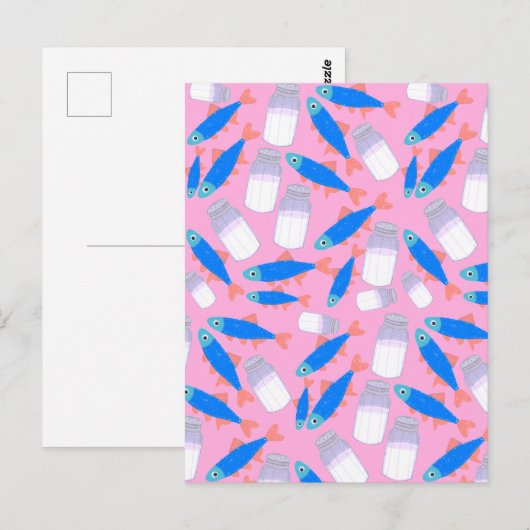 魚と塩 ポストカード (正面/裏面)