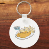 魚と屑 キーホルダー (正面)