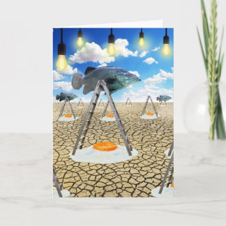 魚と揚げ卵 カード