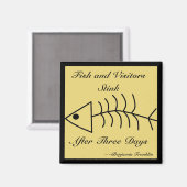 魚と来場者が磁石を臭わせる マグネット (正面/裏面)