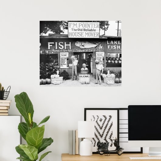 魚と果物： 1936年 ポスター (ホームオフィス)