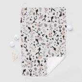 魚と枝日本の絵画の ゴルフタオル (インサイチュ)