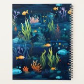 魚と水中リーフ プランナー手帳 (裏面)