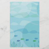 魚と水 便箋 (正面)