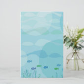 魚と水 便箋 (スタンド正面)