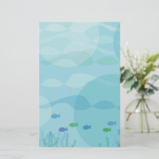 魚と水 便箋 (スタンド正面)