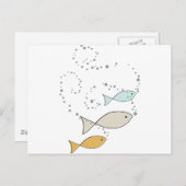 魚と泡 ポストカード (正面/裏面)