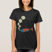 魚と泡 Tシャツ (正面)