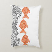 魚と波 アクセントクッション (裏面(縦))