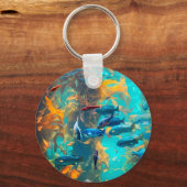 魚と海藻 キーホルダー (正面)