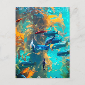 魚と海藻 ポストカード