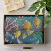 魚と珊瑚色アキ絵を描ルス 薄葉紙 (ギフト)