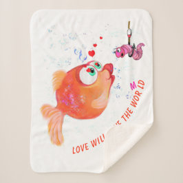 魚と虫おもしろいのカメルーンベビーシェルパブランケット シェルパブランケット