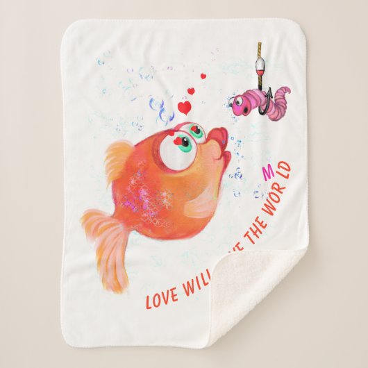 魚と虫おもしろいのカメルーンベビーシェルパブランケット シェルパブランケット (正面)