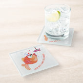 魚と虫おもしろい愛ガラスのコースター漫画 ガラスコースター (アングル)