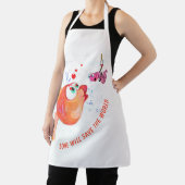 魚と虫おもしろい愛ロマンチックな漫画のエプロン エプロン (インサイチュ)