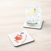 魚と虫おもしろい愛ロマンチックな漫画コースター コースター (右側)