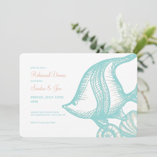 魚と貝殻 招待状 (スタンド正面)