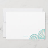 魚と貝殻 招待状 (裏面)