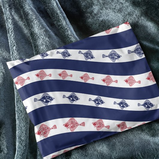 魚と青のストライプ 薄葉紙