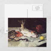 魚と静物生活 – Edouard Manet ポストカード (正面/裏面)