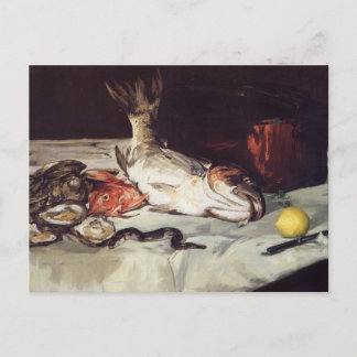 魚と静物生活 – Edouard Manet ポストカード
