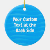 魚と餌のラブセラミックオーナメント セラミックオーナメント (裏面)