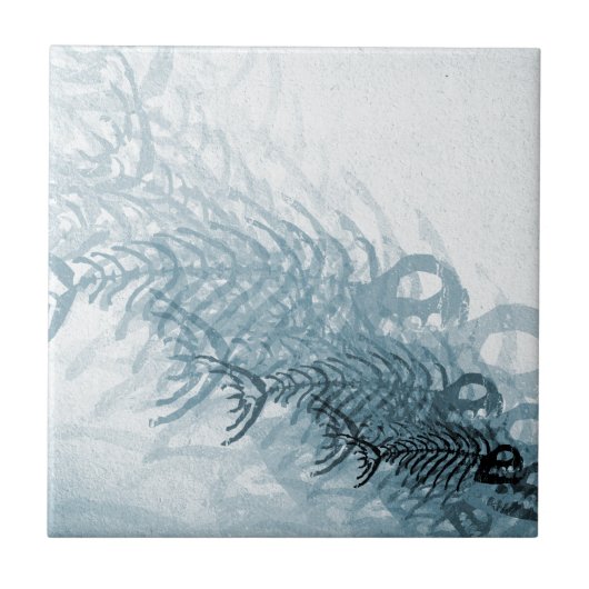 魚と骨 タイル (正面)