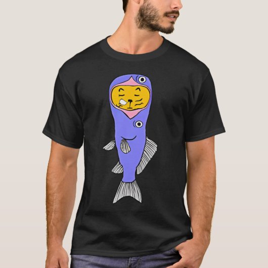 魚に包まれた Tシャツ (正面)