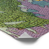 魚に引っ張られる子供たち魚釣り – ポスター (角)