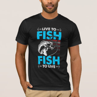 魚に生きてシャツに生きる Tシャツ